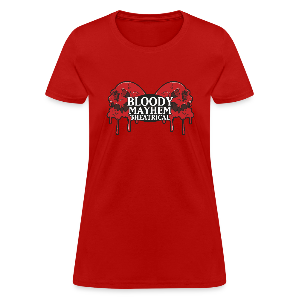 Bloody Mayhem Theatrical Logo Femme T-Shirt - red