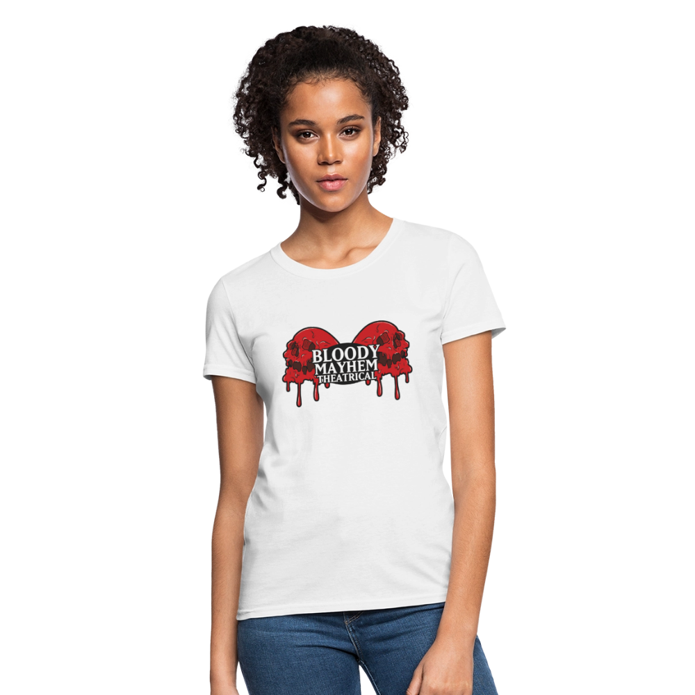 Bloody Mayhem Theatrical Logo Femme T-Shirt - white