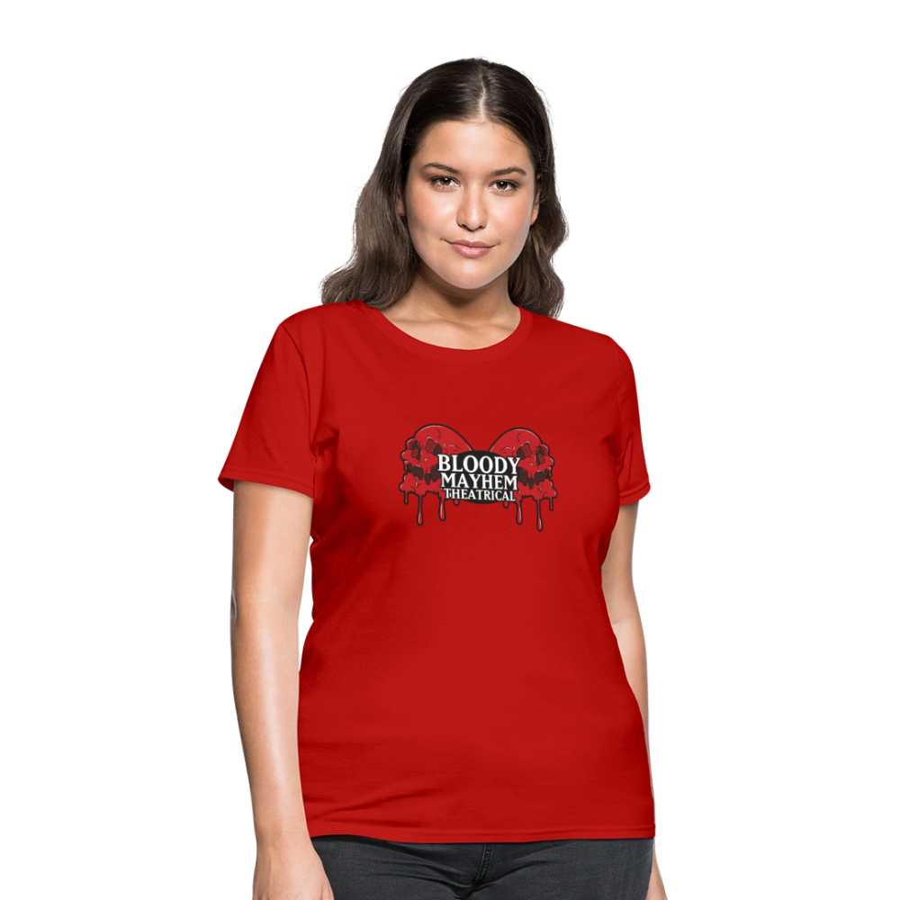 Bloody Mayhem Theatrical Logo Femme T-Shirt - red