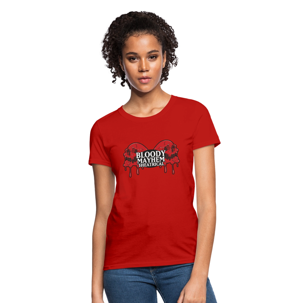 Bloody Mayhem Theatrical Logo Femme T-Shirt - red