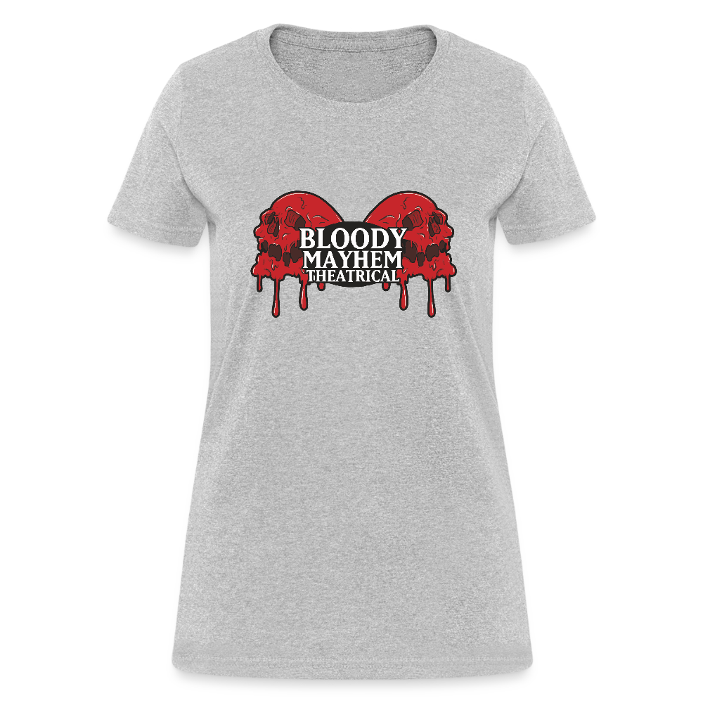 Bloody Mayhem Theatrical Logo Femme T-Shirt - heather gray