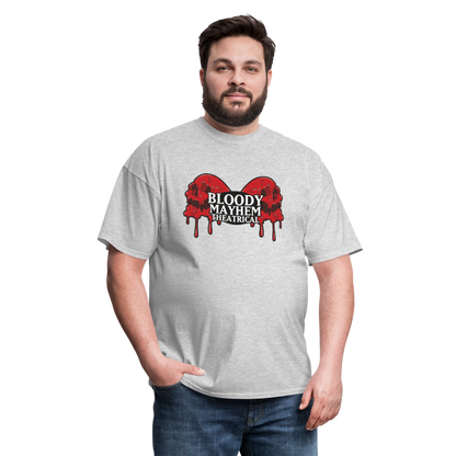 Bloody Mayhem Theatrical Logo Unisex T-Shirt - heather gray