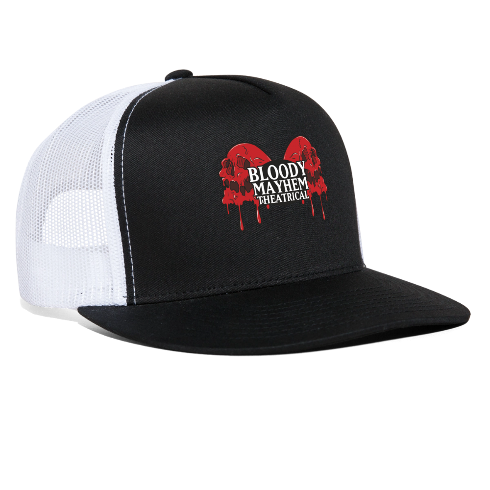 Bloody Mayhem Theatrical Logo Trucker Hat - black/white