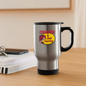CLUE Red Herring Travel Mug - silver