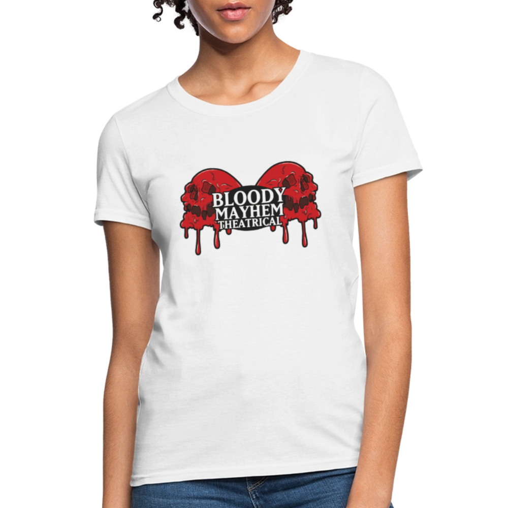 Bloody Mayhem Theatrical Logo Femme T-Shirt - white
