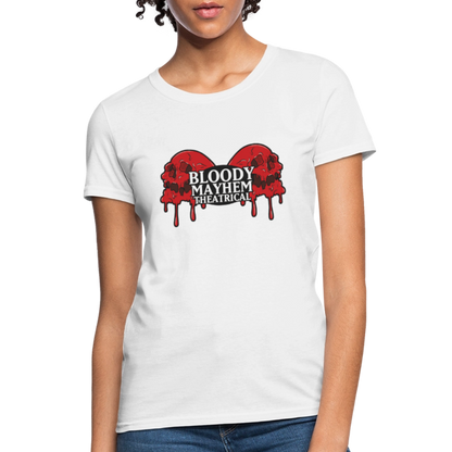 Bloody Mayhem Theatrical Logo Femme T-Shirt - white