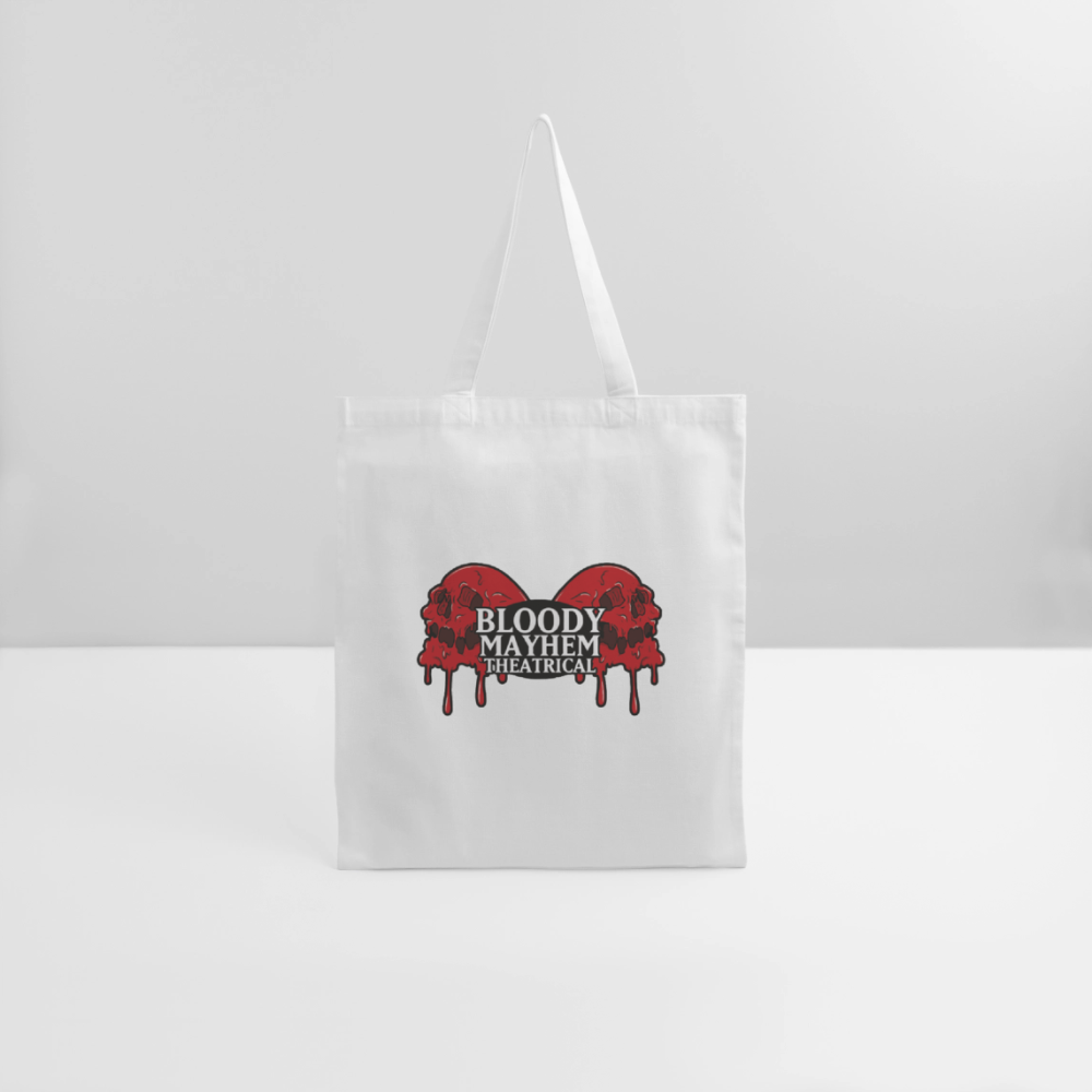 Bloody Mayhem Theatrical Logo Tote Bag - white