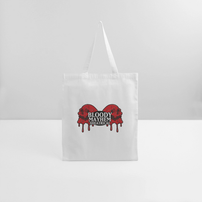 Bloody Mayhem Theatrical Logo Tote Bag - white