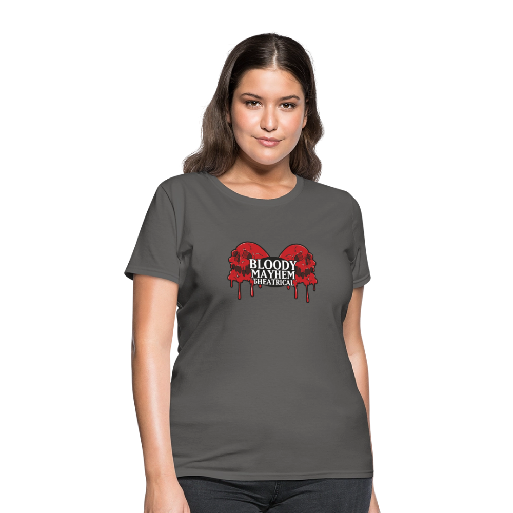 Bloody Mayhem Theatrical Logo Femme T-Shirt - charcoal