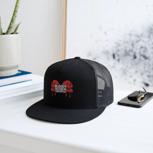 Bloody Mayhem Theatrical Logo Trucker Hat - black/black
