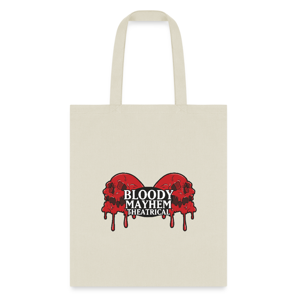 Bloody Mayhem Theatrical Logo Tote Bag - natural
