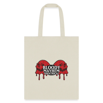 Bloody Mayhem Theatrical Logo Tote Bag - natural