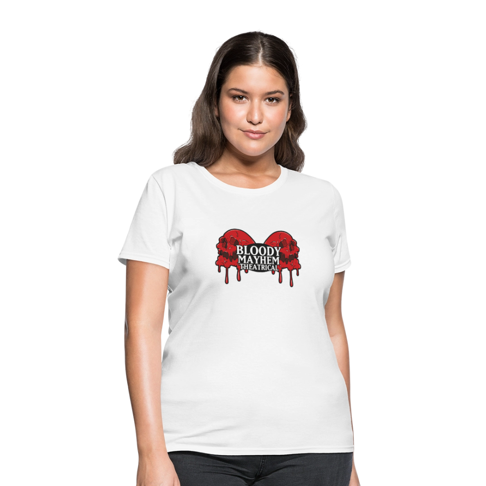 Bloody Mayhem Theatrical Logo Femme T-Shirt - white
