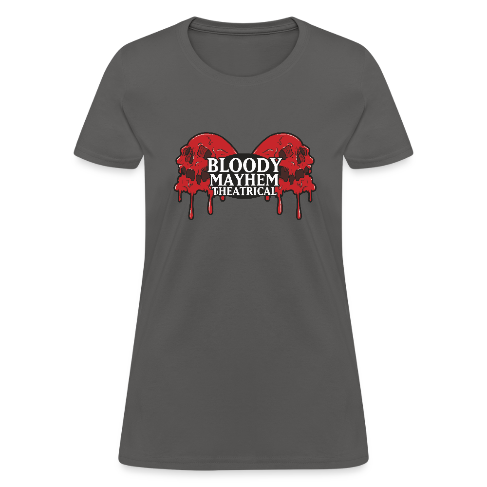 Bloody Mayhem Theatrical Logo Femme T-Shirt - charcoal