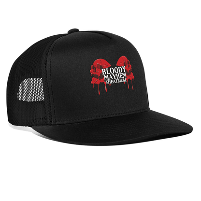 Bloody Mayhem Theatrical Logo Trucker Hat - black/black