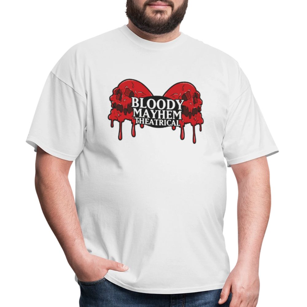 Bloody Mayhem Theatrical Logo Unisex T-Shirt - white