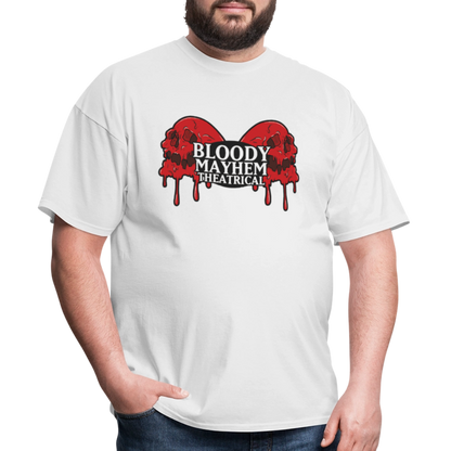 Bloody Mayhem Theatrical Logo Unisex T-Shirt - white