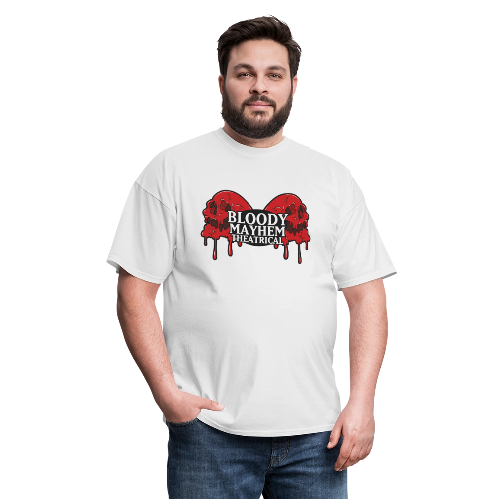 Bloody Mayhem Theatrical Logo Unisex T-Shirt - white
