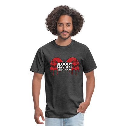 Bloody Mayhem Theatrical Logo Unisex T-Shirt - heather black