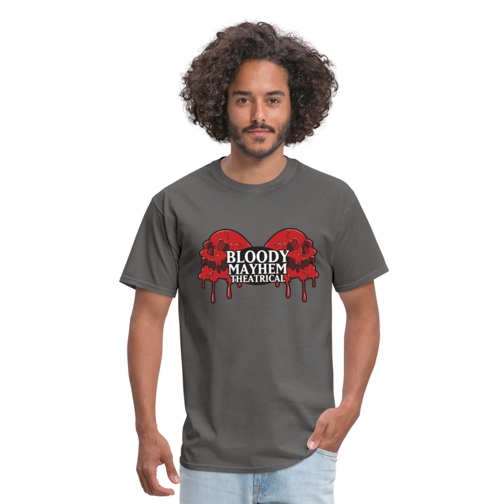 Bloody Mayhem Theatrical Logo Unisex T-Shirt - charcoal