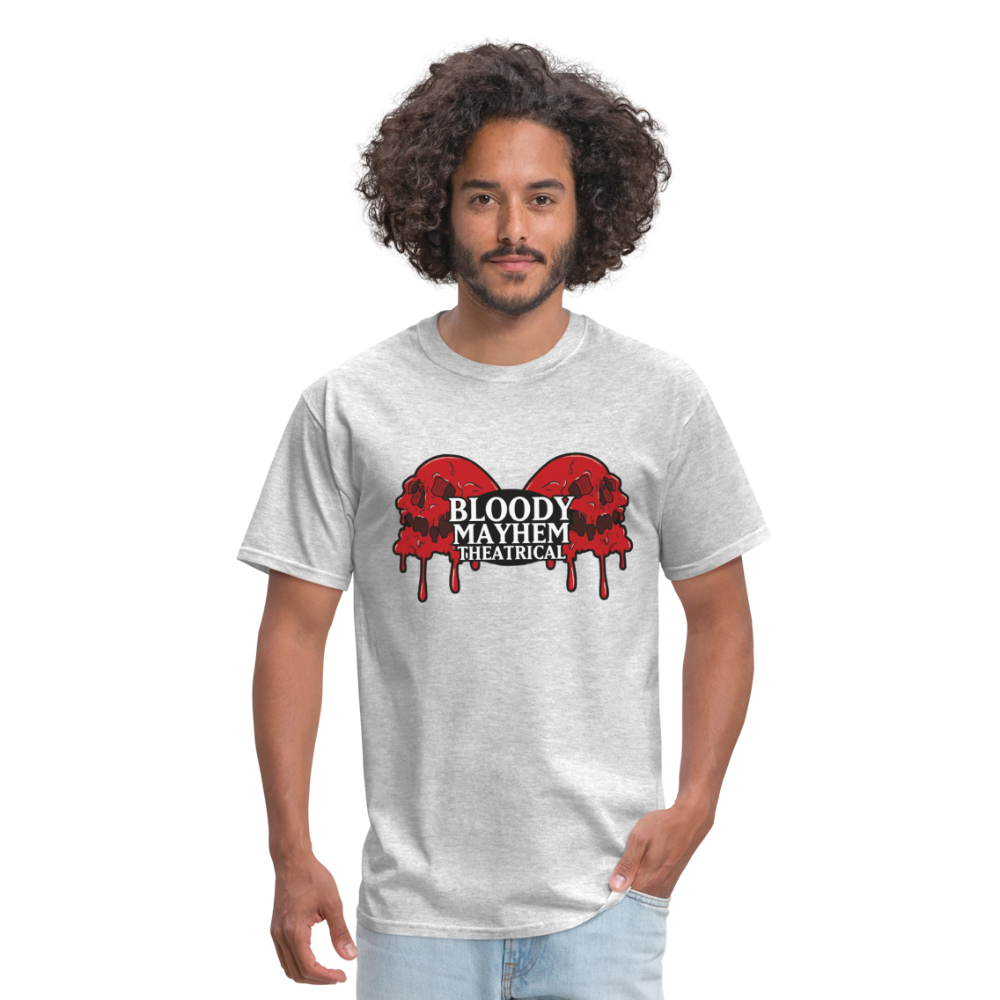 Bloody Mayhem Theatrical Logo Unisex T-Shirt - heather gray
