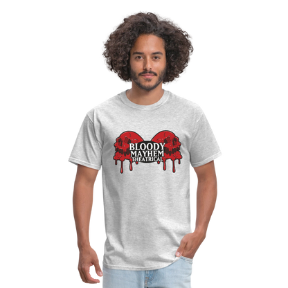 Bloody Mayhem Theatrical Logo Unisex T-Shirt - heather gray
