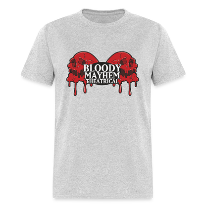 Bloody Mayhem Theatrical Logo Unisex T-Shirt - heather gray