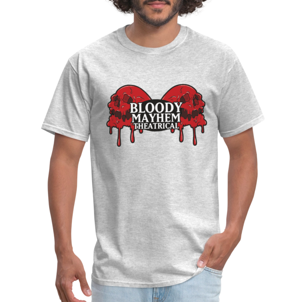 Bloody Mayhem Theatrical Logo Unisex T-Shirt - heather gray