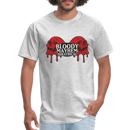 Bloody Mayhem Theatrical Logo Unisex T-Shirt - heather gray