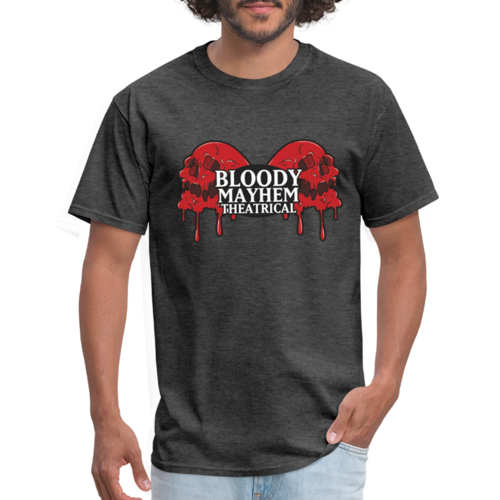 Bloody Mayhem Theatrical Logo Unisex T-Shirt - heather black