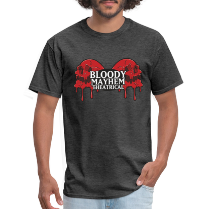 Bloody Mayhem Theatrical Logo Unisex T-Shirt - heather black