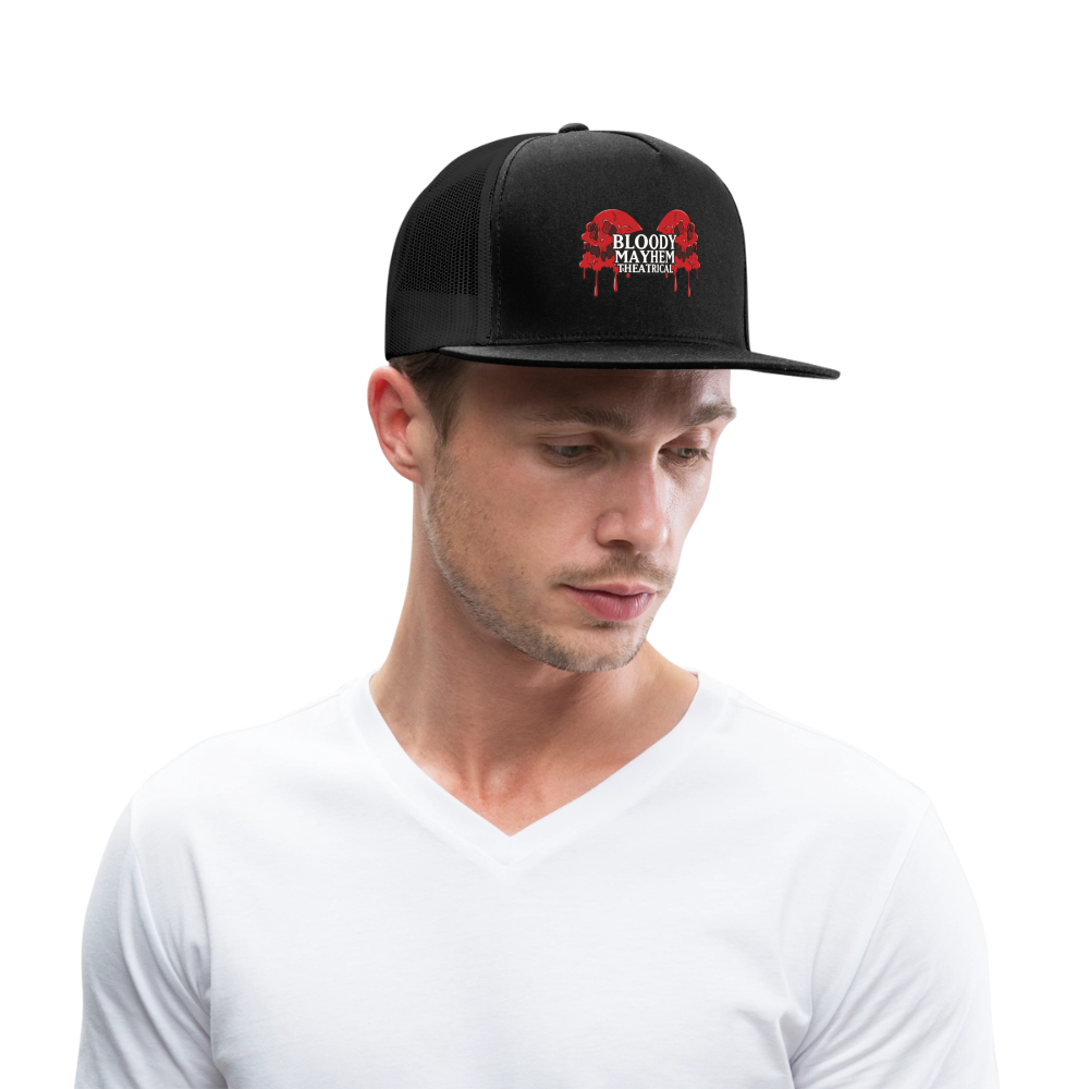 Bloody Mayhem Theatrical Logo Trucker Hat - black/black