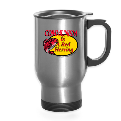 CLUE Red Herring Travel Mug - silver