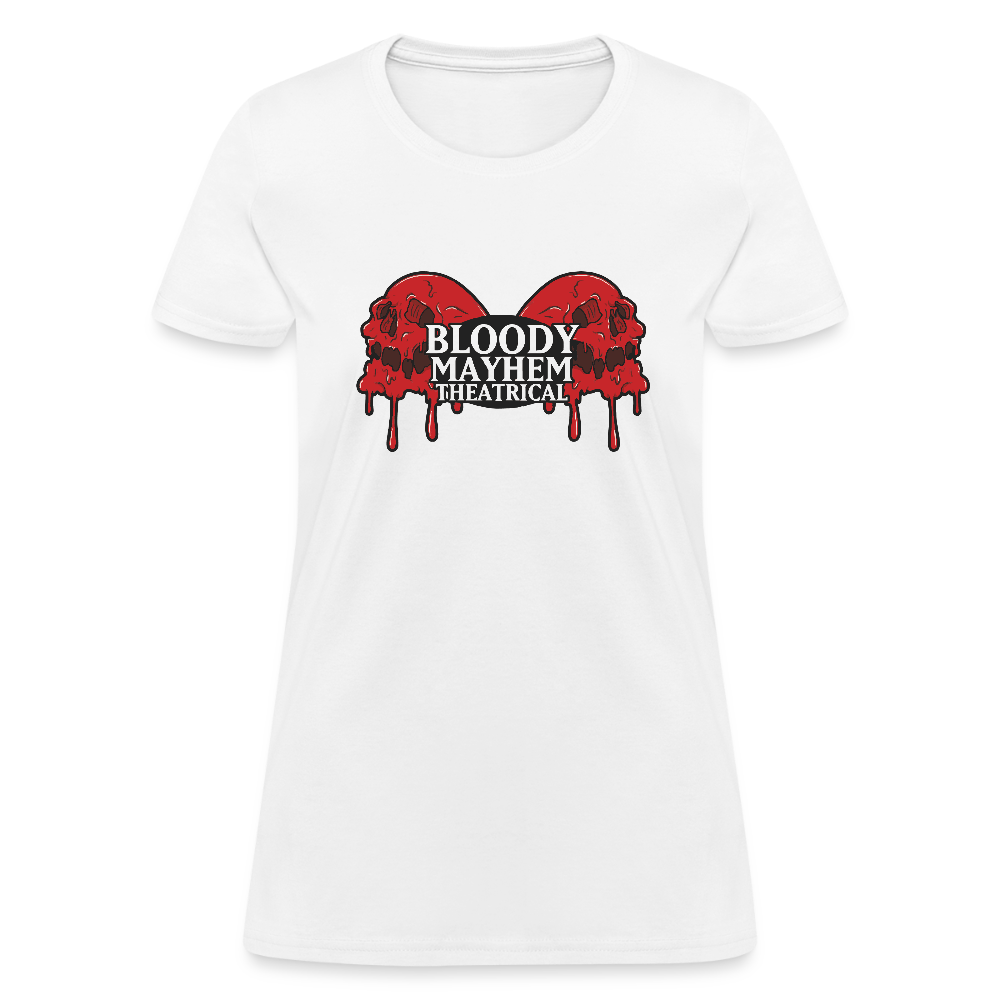 Bloody Mayhem Theatrical Logo Femme T-Shirt - white