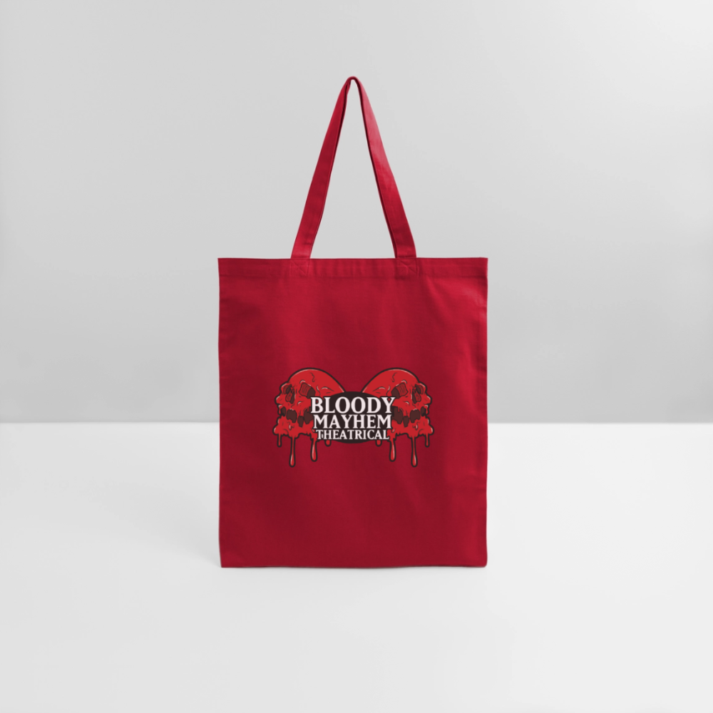 Bloody Mayhem Theatrical Logo Tote Bag - red