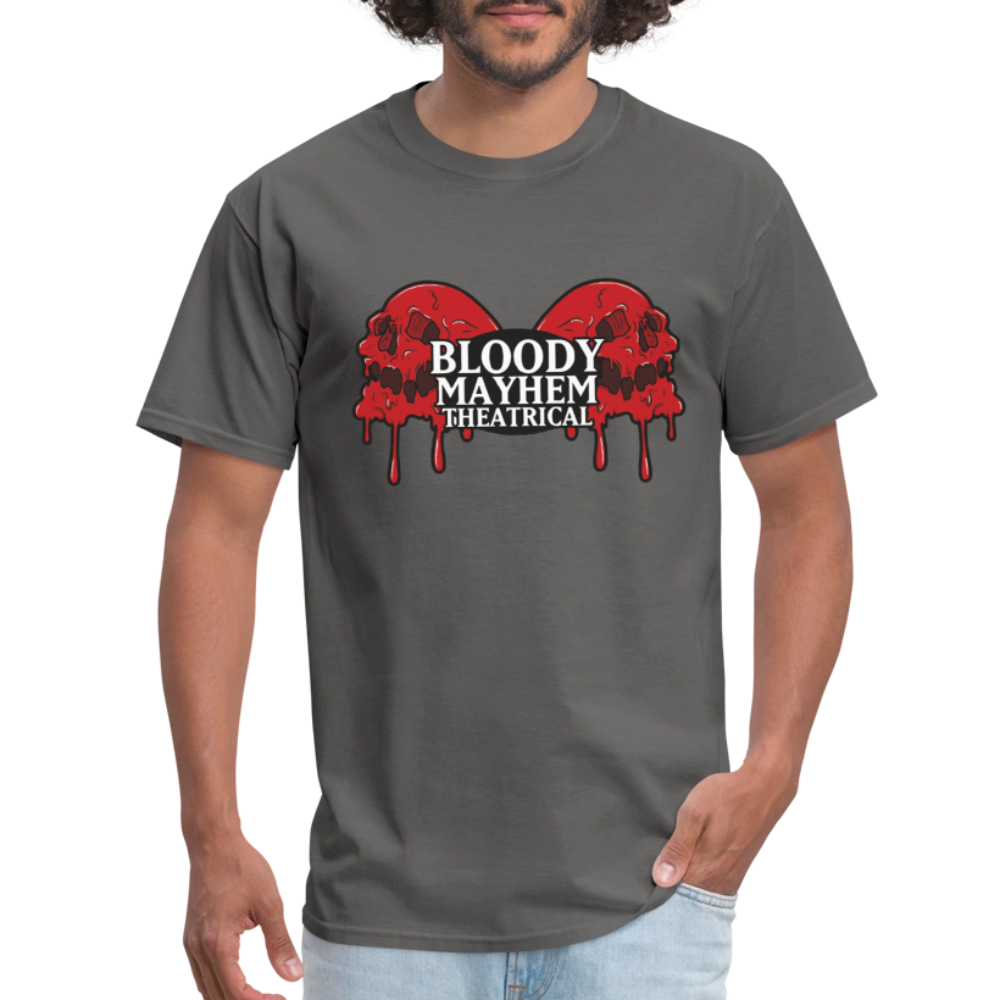 Bloody Mayhem Theatrical Logo Unisex T-Shirt - charcoal