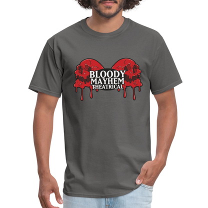 Bloody Mayhem Theatrical Logo Unisex T-Shirt - charcoal