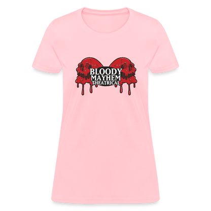 Bloody Mayhem Theatrical Logo Femme T-Shirt - pink