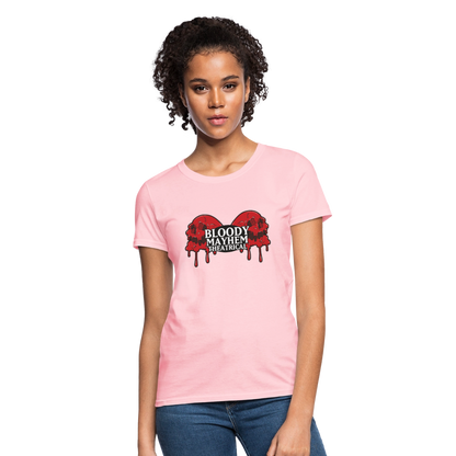 Bloody Mayhem Theatrical Logo Femme T-Shirt - pink