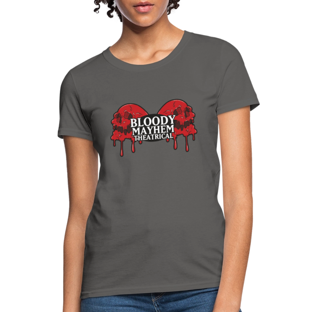 Bloody Mayhem Theatrical Logo Femme T-Shirt - charcoal
