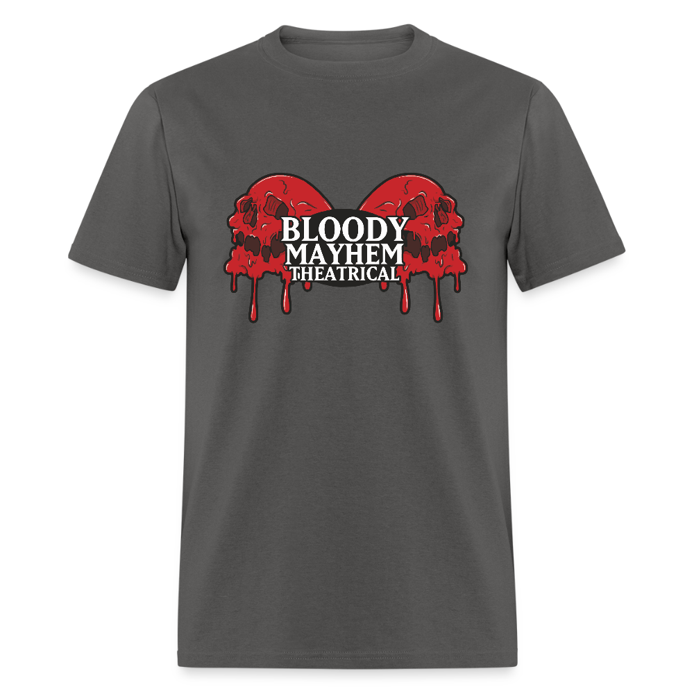 Bloody Mayhem Theatrical Logo Unisex T-Shirt - charcoal