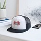 Bloody Mayhem Theatrical Logo Trucker Hat - white/black