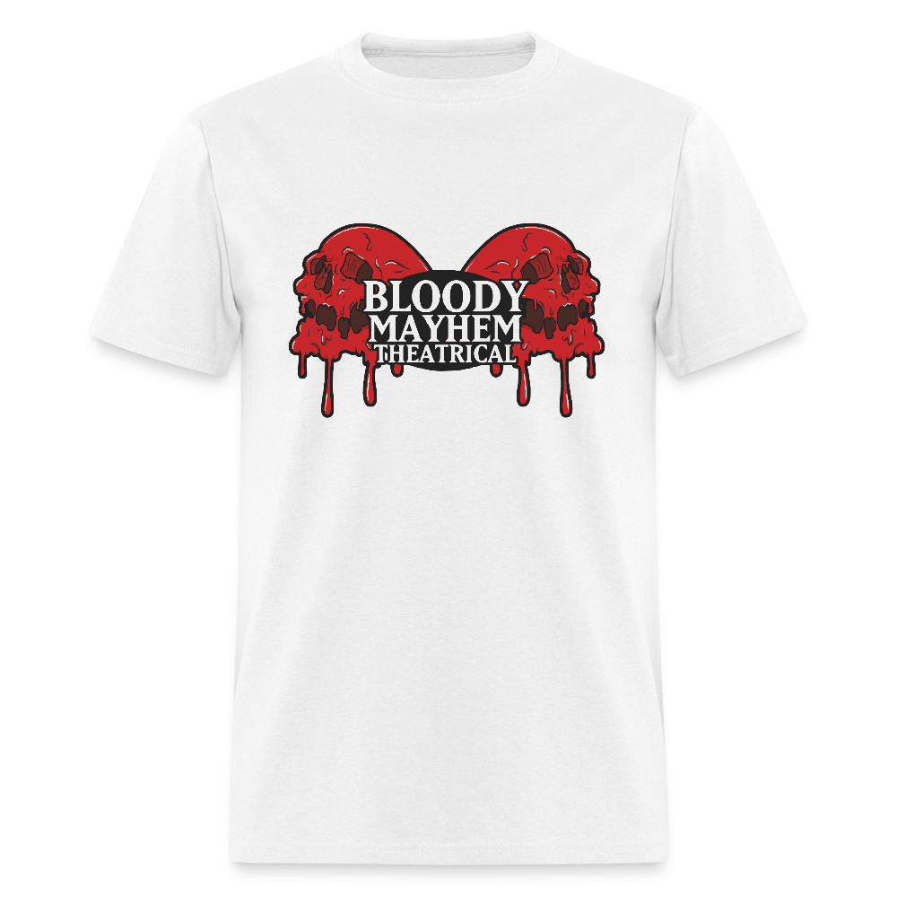 Bloody Mayhem Theatrical Logo Unisex T-Shirt - white