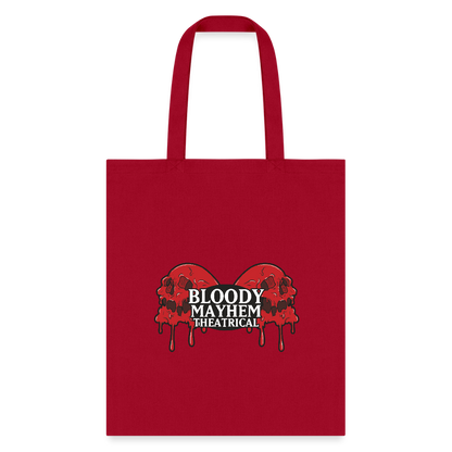 Bloody Mayhem Theatrical Logo Tote Bag - red