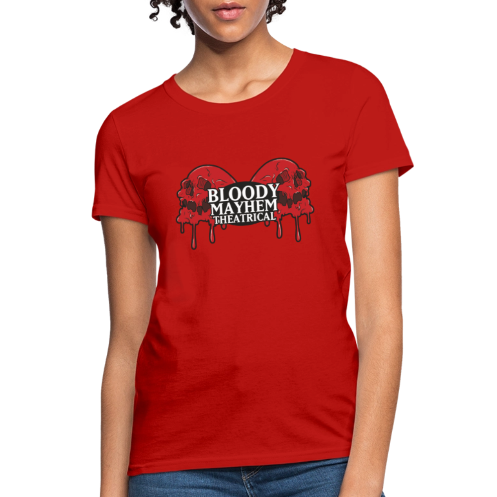 Bloody Mayhem Theatrical Logo Femme T-Shirt - red