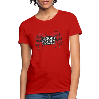 Bloody Mayhem Theatrical Logo Femme T-Shirt - red
