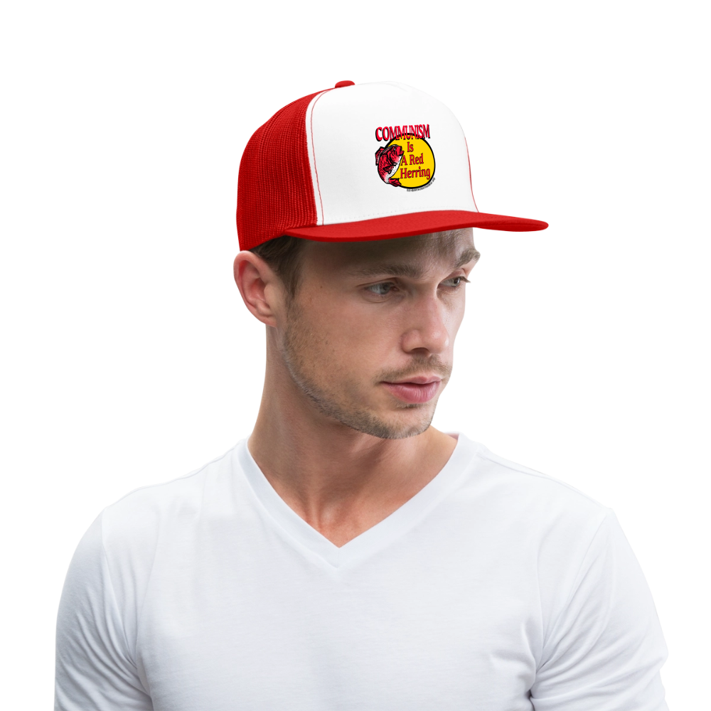 CLUE BMT Trucker HAT - white/red