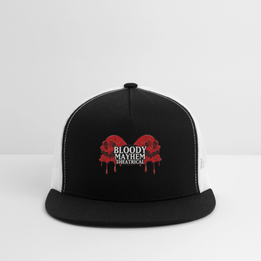 Bloody Mayhem Theatrical Logo Trucker Hat - black/white