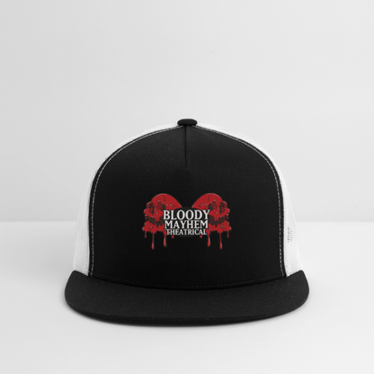 Bloody Mayhem Theatrical Logo Trucker Hat - black/white