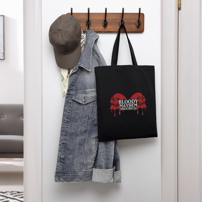 Bloody Mayhem Theatrical Logo Tote Bag - black